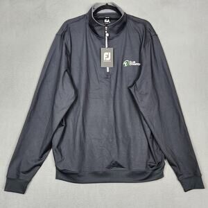 FootJoy Pullover Mens XL Black 1/4 Zip Club Champion Golf Performance Top
